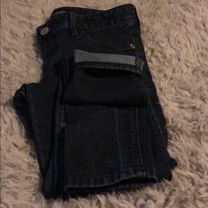 Low Rise Dark Denim Express Jeans !